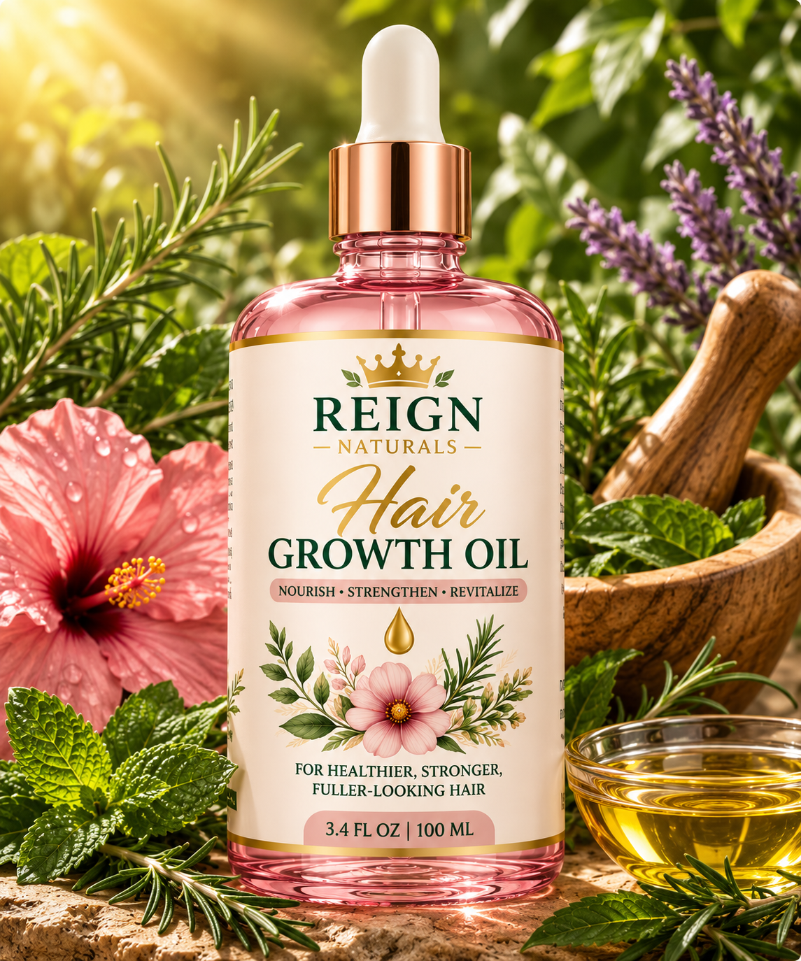 Reign Naturals 3.4 oz Hair Growth Oil